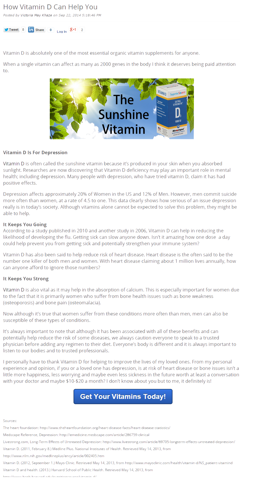 How vitamin D can help you